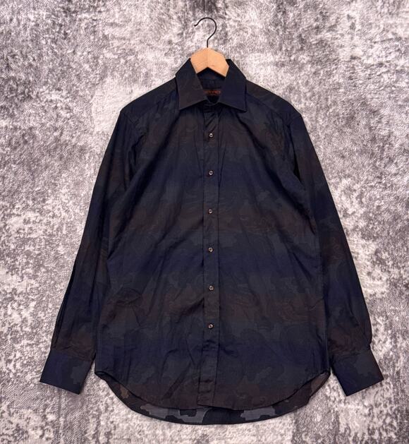 Etro Other - Etro Shirt 39 / Large Mens Gradient Color Shift Paisley Long Sleeve